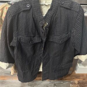 Magnolia Pearl Black Ozzy Quilted Milita Jacket